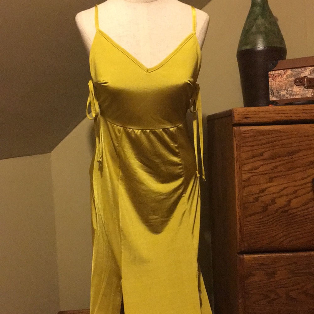 Chartreuse sun dress